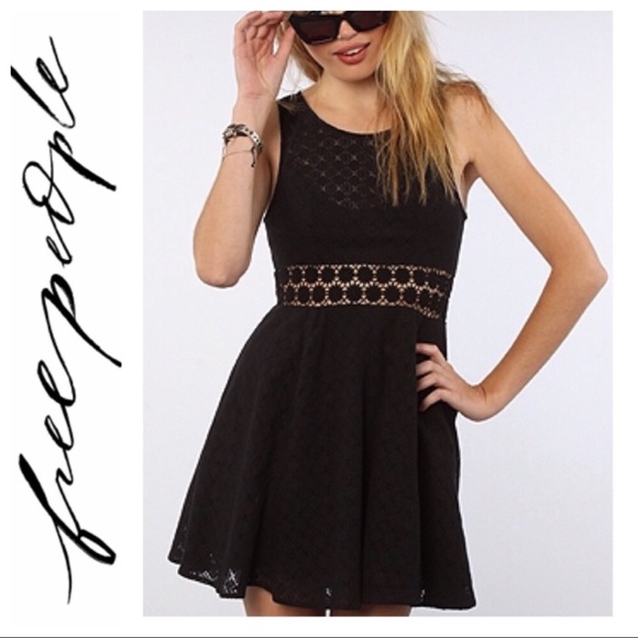 Free People Dresses & Skirts - 💕SALE💕Free People Black Cutout Daisy Dress